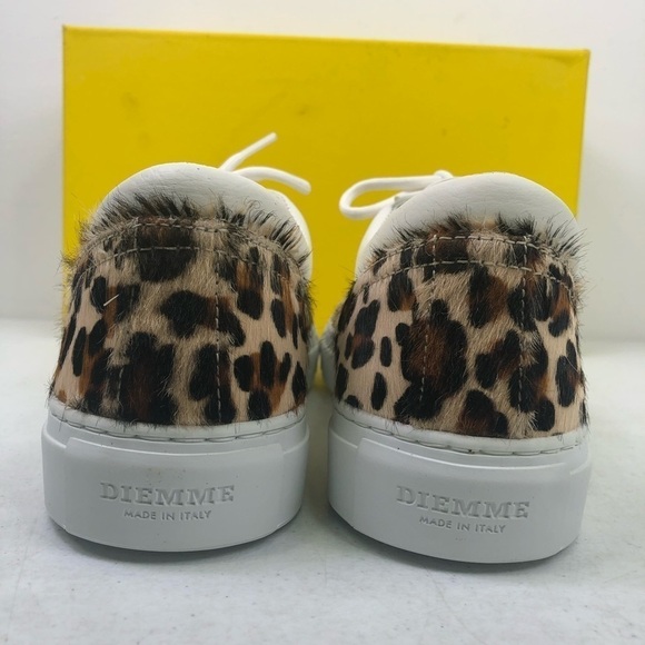DIEMME Men’s Iseo Leopard Haircalf Nappa Sneakers - Picture 7 of 9
